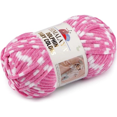 Pletací žinylková příze Dolphin Baby Colors 100 g Varianta: 17 (80435) růžová bílá, Balení: 1 ks 51771/128026/275517