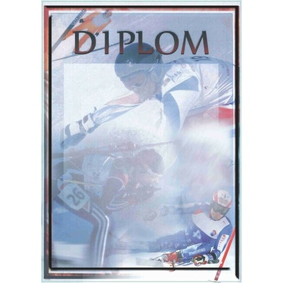 DIP85 Diplom papier zimné športy A4