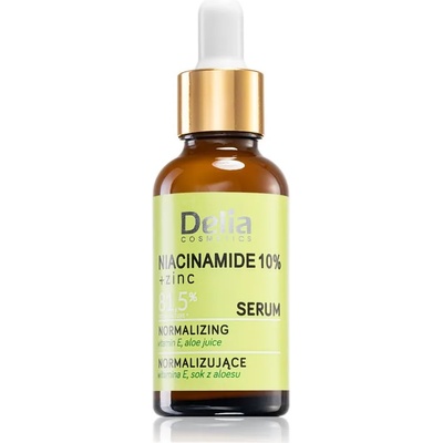 Delia Cosmetics Niacinamide 10% + zinc обновяващ серум за лице, врат и деколкте 30ml