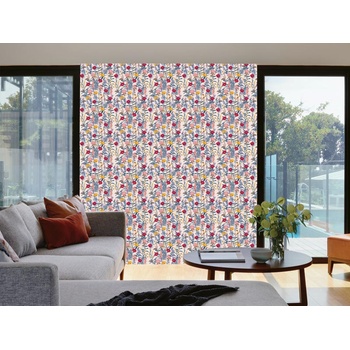 DIMEX ART s. r. o Луксозна флизелинова тапета розови и жълти цветя