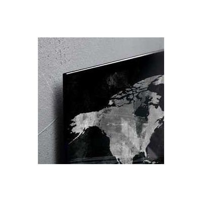 SIGEL Magnetická sklenená tabuľa "Artverum®", mapa sveta, 91 x 46 cm
