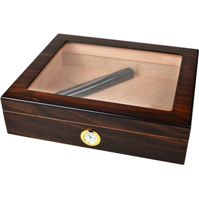 Angelo Humidor 25D Nut Glass