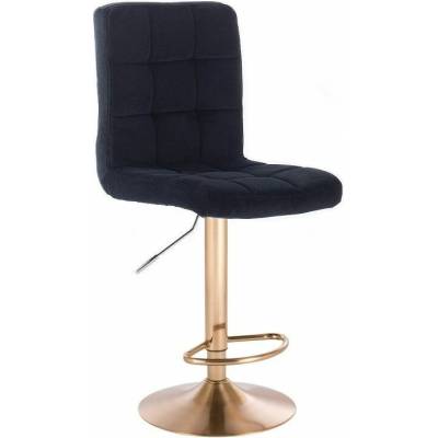 LuxuryForm Design Toledo Velur na zlatom tanieri čierna