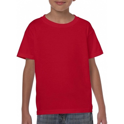 Gildan detské tričko Heavy červená
