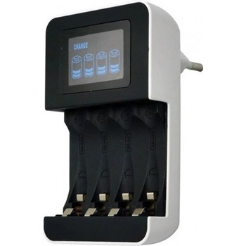 Solight nabíječka s LCD displejem AC 230V 450mA 4 kanály AA/AAA řízená mikroprocesore