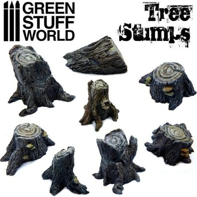 Dekorace Green Stuff World: Tree Stumps
