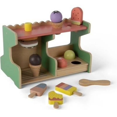 DANTOY Playful Wood drevený zmrzlinový stánok 12 ks
