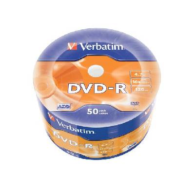 DVD-R, 4.7 GB, 16x, AZO покритие, 50 броя, фолирани (2065200007)