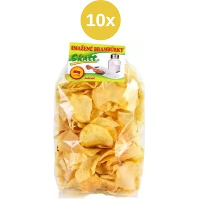 Skatt smažené brambůrky solené 10x10 g 80 g