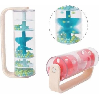 Classic World Дървена играчка - дъжд от сини топчета