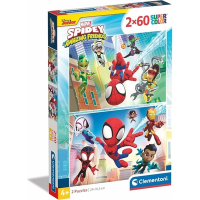 CLEMENTONI Spidey a jeho úžasní přátelé 2x60 dílků