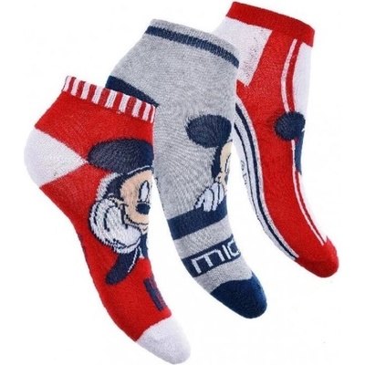 Sun City chlapecké ponožky kotníkové MICKEY 3pack Modrá