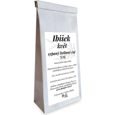 Pangea Tea Růžová čajovna Ibišek květ bylinkový čaj 50 g
