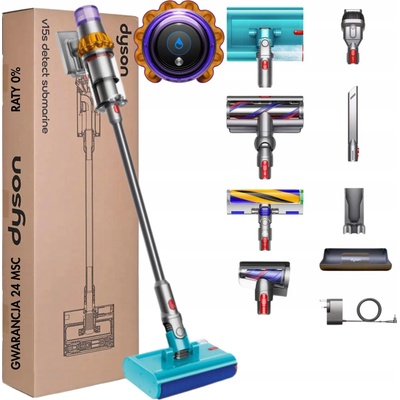 Dyson V15 Detect Absolute strieborný/sivý