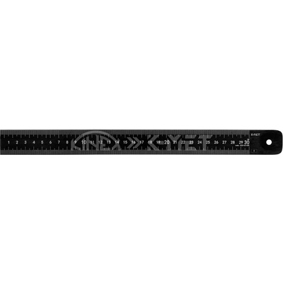 K-MET Тънка стоманена линийка K-MET 1023-02-100 - 1000x30x1 мм, BLACK COAT, EC, Клас 1 (1023-02-100)