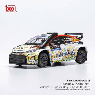 IXO Toyota GR Yaris Rally2Safari Rallye Kenia 2025 23 SolansSanjuan 1:43