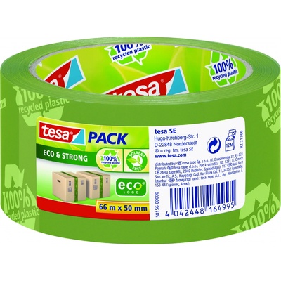 Tesa EcoLoco lepicí páska zelená s potiskem 50 mm x 66 m