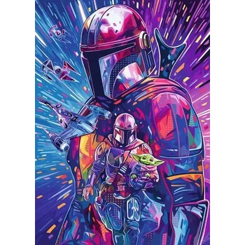 Ravensburger - Puzzle Star Wars: he Hyperspace Collection: The Mandalorian - 500 piese