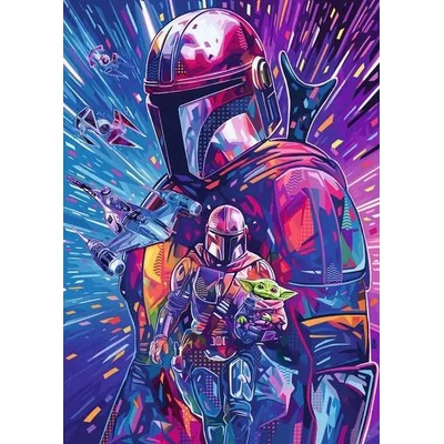 Ravensburger - Puzzle Star Wars: he Hyperspace Collection: The Mandalorian - 500 piese