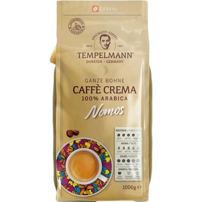 Tempelmann Nomos Caffe Crema káva zrnková 1 kg