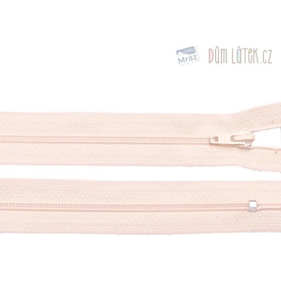 Zips špirálový 3mm nedeliteľný 30cm krémová