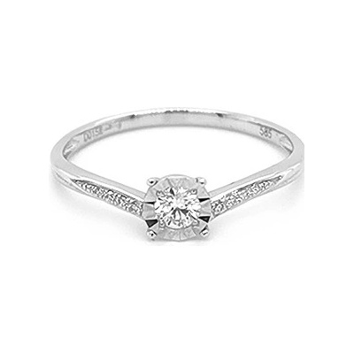 Beny Jewellery zlatý zásnubní s diamanty 2011007