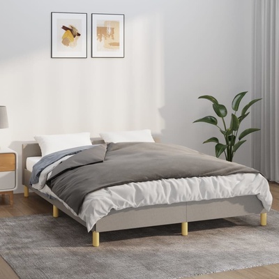 vidaXL Zátěžová deka s povlečením šedá 11 kg textil 152x203