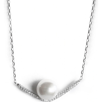 Bangles.cz Řetízek sladkovodní perla & zirkony 1889