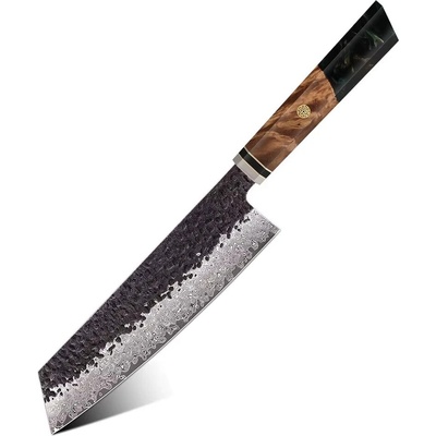 IZMAEL Damaškový kuchynský nôž Airi Kiritsuke/Zelená 19 cm