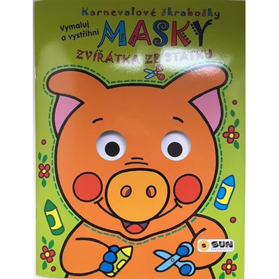Karnevalové škrabošky Masky Zvířátka