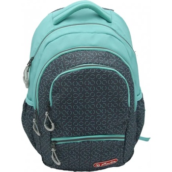 Herlitz Ученическа раница Zipper Pro, 43 x 29 x 22 см, мотив Кръгове - Herlitz