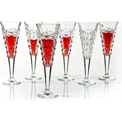 Bohemia Jihlava Sklenice na sekt GLACIER 6 x 200 ml