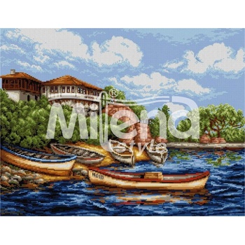 Milena Style Несебър - гоблен със схема конци dmc 1: 1