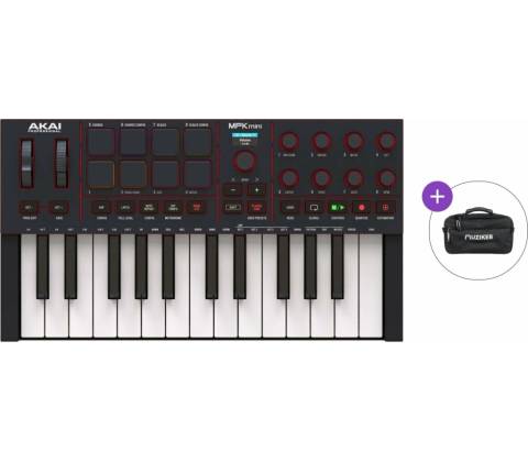 Akai MPK Mini MK4 Basic SET Black MIDI keyboard