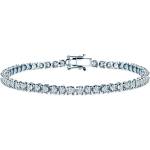 SAVICKI Тенис гривна, бяло злато 585, бели сапфири 2.700К. 3.2mm. 18cm