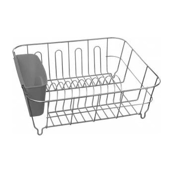 5five Pvc chromed dish drainer grey