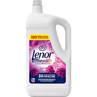 Lenor Amethyst течен перилен препарат за цветно пране 100 дози немски