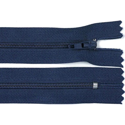 Pro Háčkování Spirálový zip pinlock No 3 délka 20 cm tmavě modrý