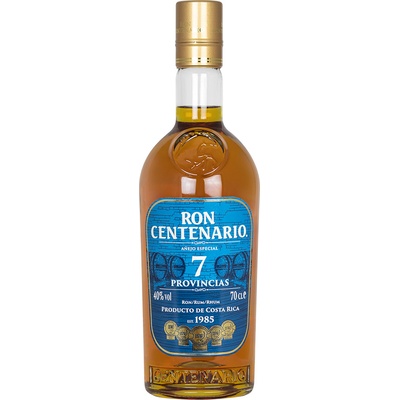 Centenario Rum 7 Provincias 40% 0,7 l (čistá fľaša)