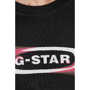 G-Star Raw Памучна тениска G-Star Raw в черно D25031-C812 (D25031.C812)