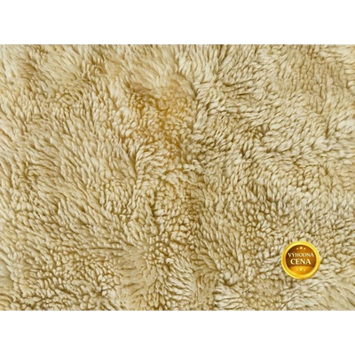 umělá kožešina, Beránek, světle žlutá, 12 mm vlas, šíře 150 cm metráž