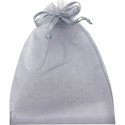Dárkový sáček organza šedý 9x12cm