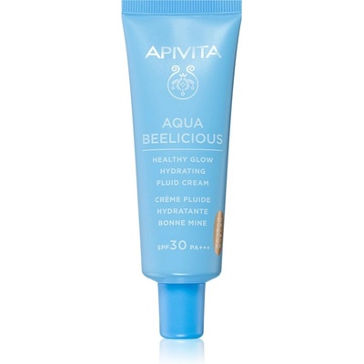 APIVITA Aqua Beelicious Tinted Fluid SPF30 лек тониращ флуид за озаряване на лицето SPF 30 40ml