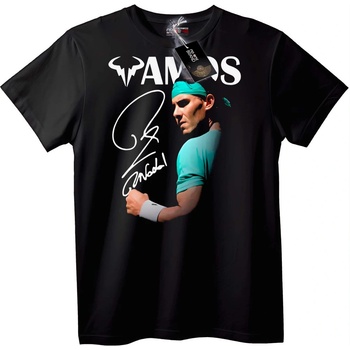 NOONEBRAND Тениска VAMOS Тенис легенда - L, Black