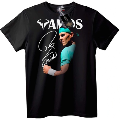 NOONEBRAND Тениска VAMOS Тенис легенда - L, Black