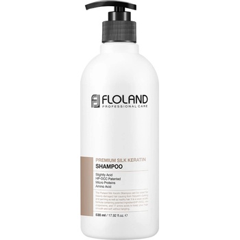 Floland Premium Silk Keratin Шампоан с копринен кератин, 530 ml