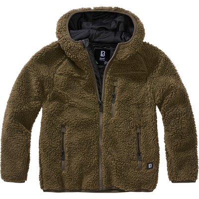 Brandit Kids Teddy fleece jacket olivová