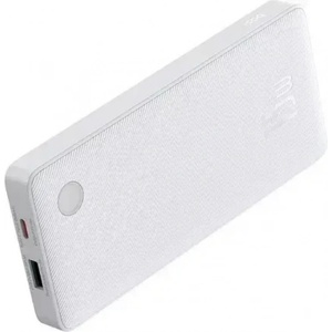 Baseus Външна батерия Baseus Airpow Lite 10000mAh, 15W, 1 x USB; 2 x USB Type-C, общо 3A (включва 30 cm USB кабел за USB Type-C) P10067500213-00 - бял (P10067500213-00_VZ)