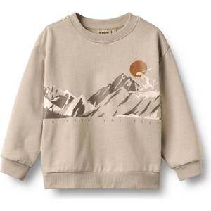 WHEAT Детски пуловер WHEAT Kid's Sweatshirt L/S Ellis Print Jumper - Grey Moon - размер 92 (EU) (704-6244-0111)