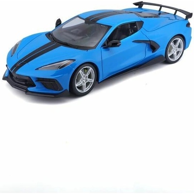 Maisto Chevrolet Corvette Stingray Coupe 2020 modrá B 1:18